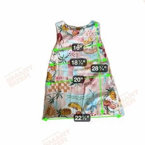 Tropical Print Sleeveless Mini Dress